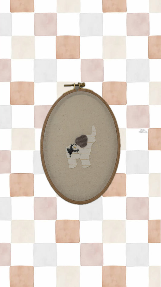 patchwork pieces - olifant ovaal