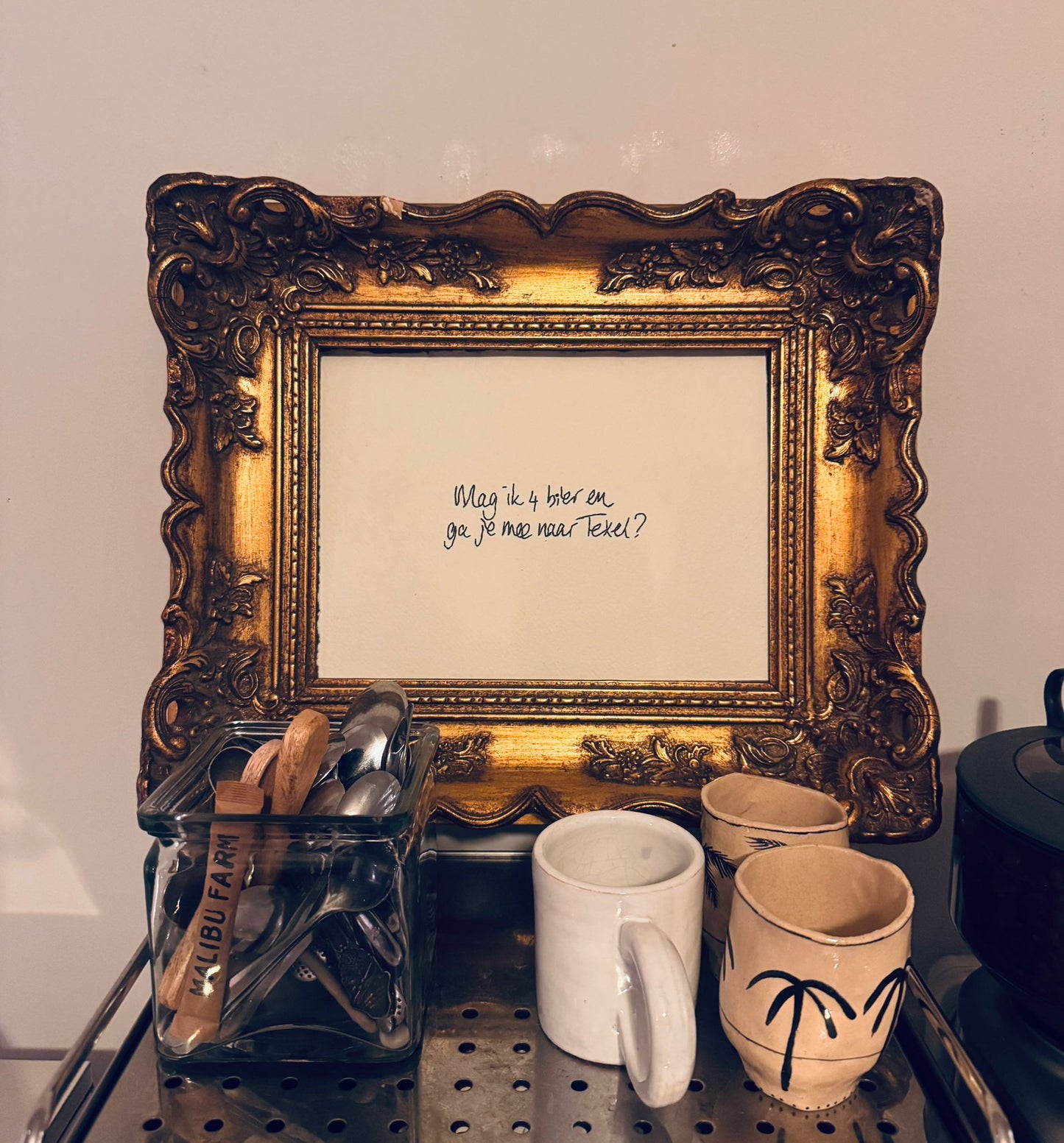 lovenote borduurwerk met lijst