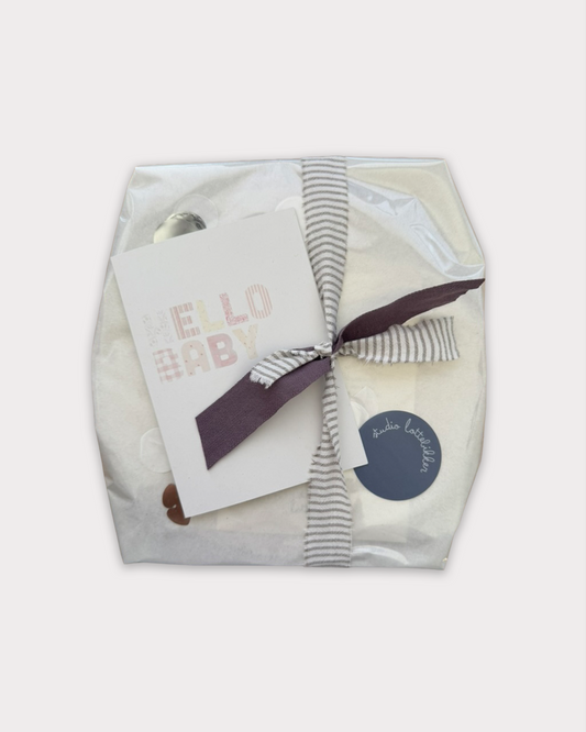 wenskaart - hello baby - roze