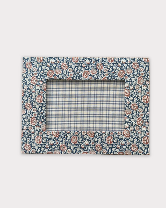fabric frames - navy liberty & blue check
