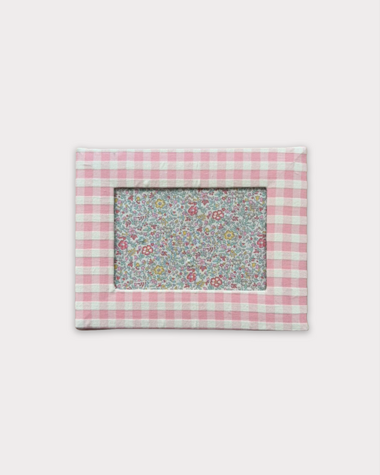 fabric frames - pink vichy & liberty