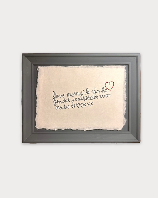lovenote borduurwerk