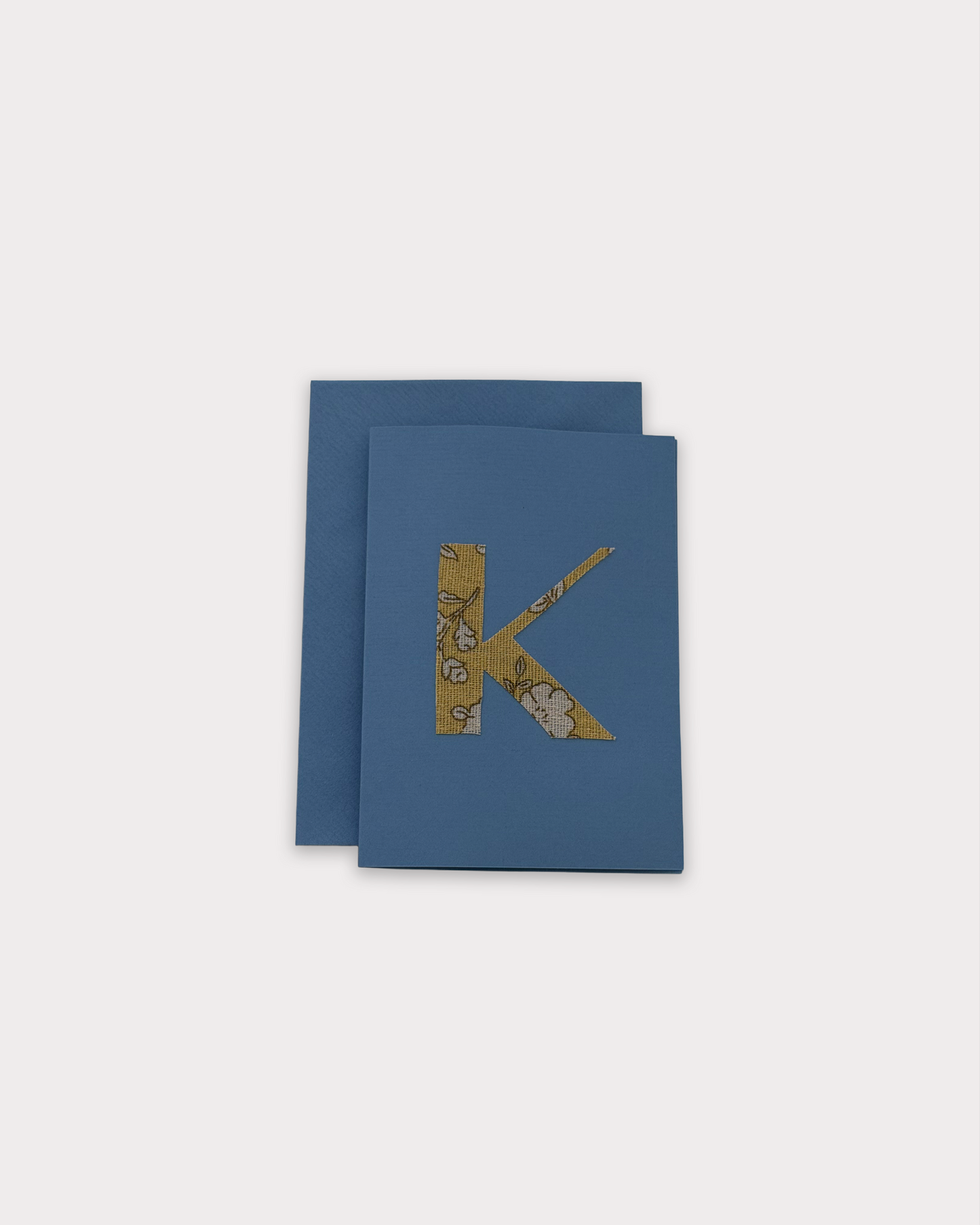 patchwork letter kaart