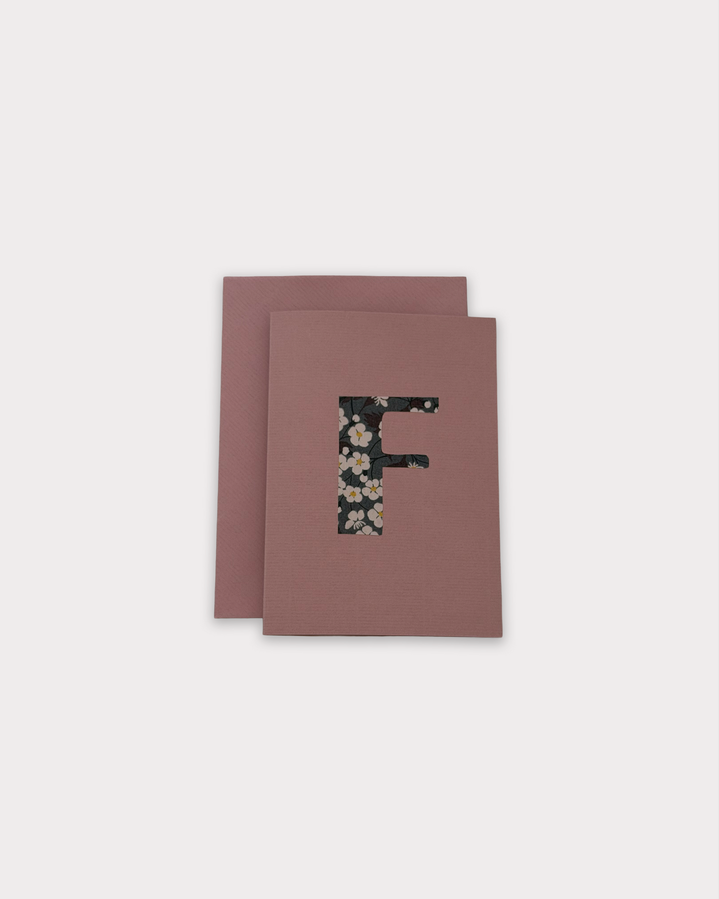 patchwork letter kaart