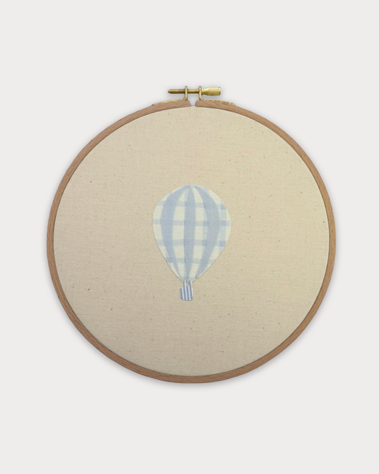 patchwork pieces - luchtballon blauw